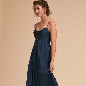 NWOT BHLDN Brigitte Navy Blue Maxi bridesmaid formal dress
